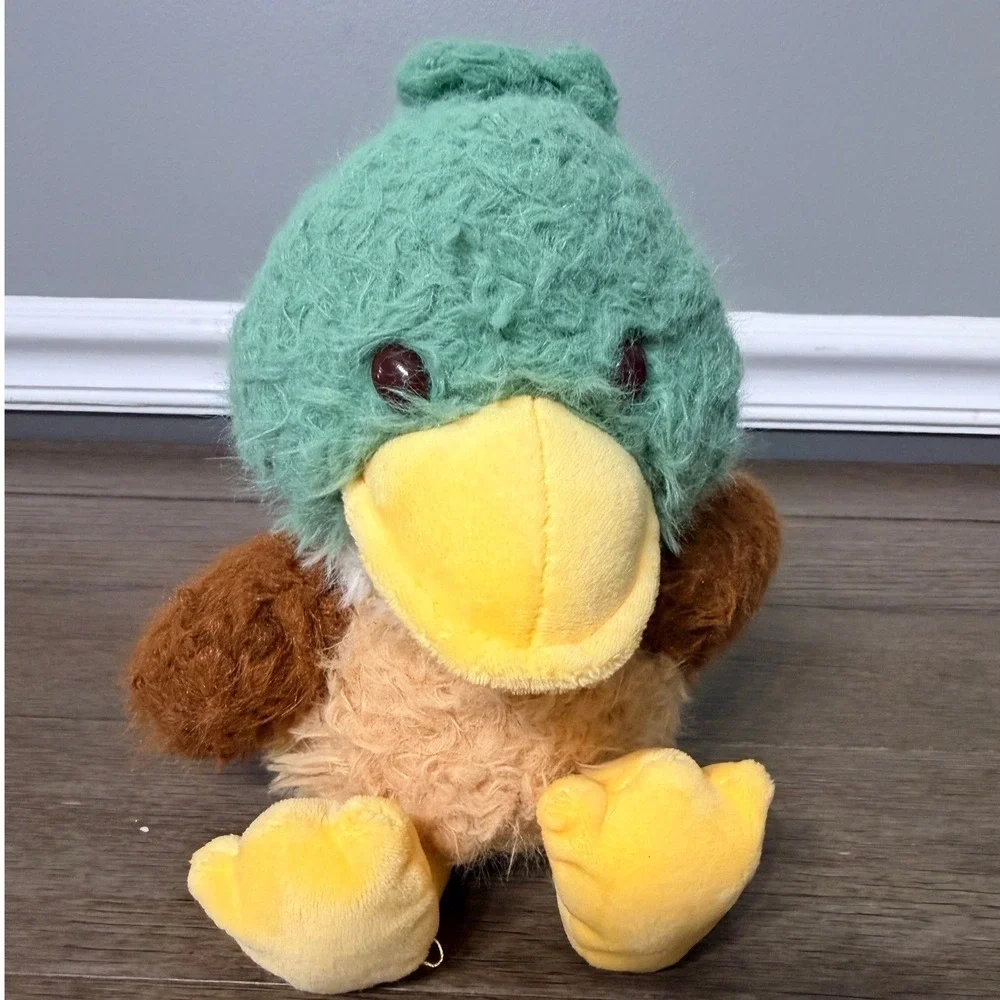 MTY International Mallard Duck Plush Stuffed Animal Green Head Bird Toy F41